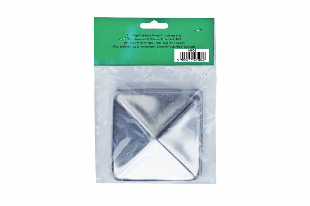 Pfostenkappe Pyramide 9x9cm aus V2A Edelstahl