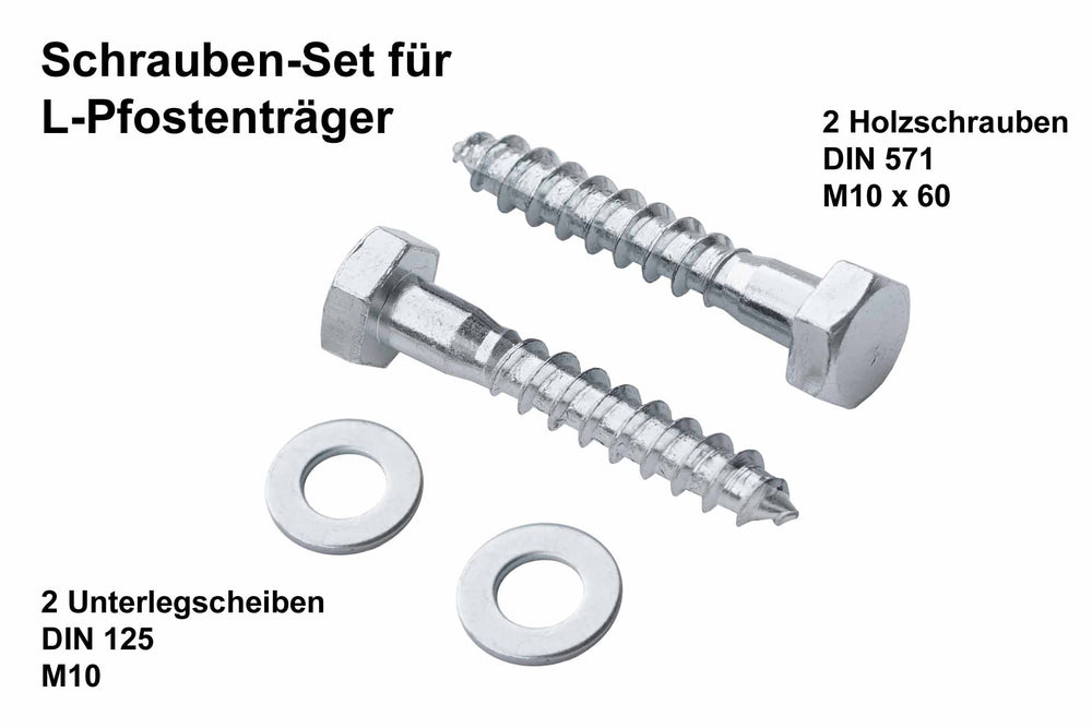Schrauben-Set für L-Pfostenträger