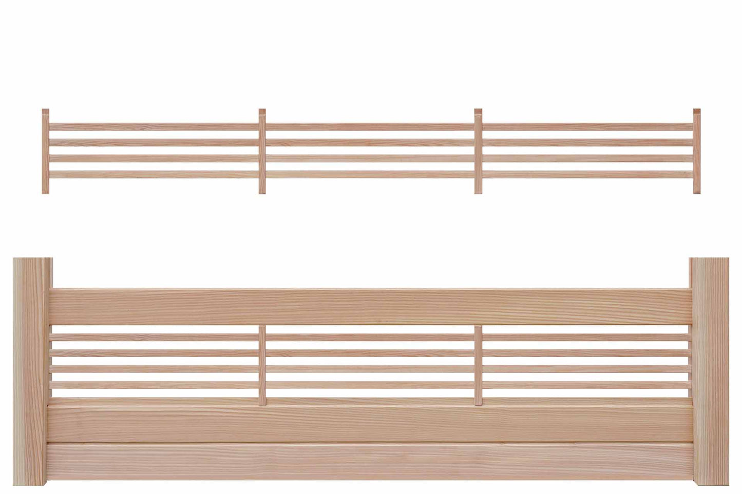 GARDO XL Steckzaun Rankelement (Lärche) 180x23cm