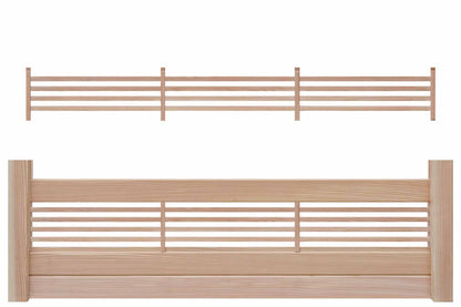 GARDO XL Steckzaun Rankelement (Lärche) 180x23cm