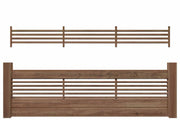 GARDO XL Steckzaun Rankelement (braun) 180x23cm