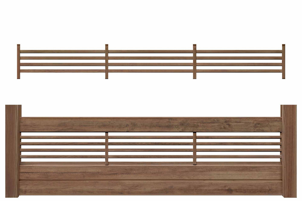 GARDO XL Steckzaun Rankelement (braun) 180x23cm
