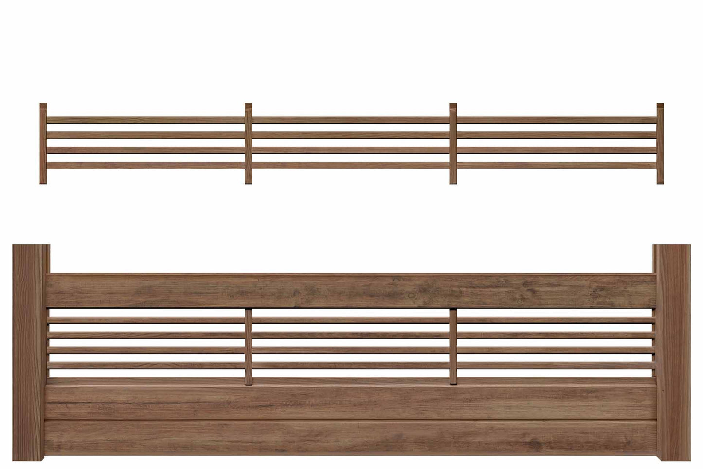GARDO XL Steckzaun Rankelement (braun) 180x23cm