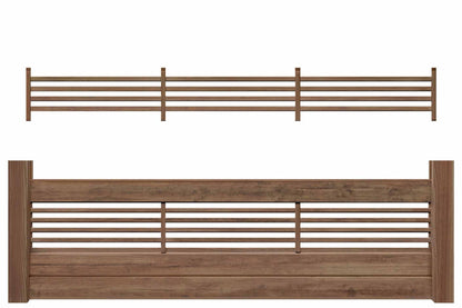 GARDO XL Steckzaun Rankelement (braun) 180x23cm