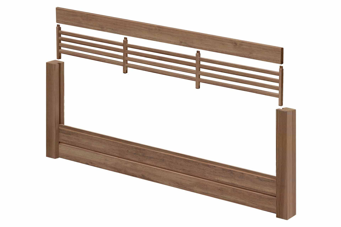 GARDO XL Steckzaun Rankelement (braun) 180x23cm