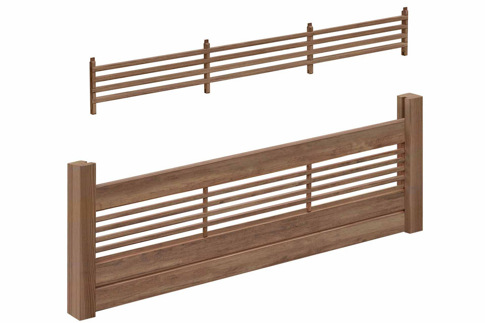 GARDO XL Steckzaun Rankelement (braun) 180x23cm