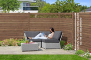 GARDO XL Steckzaun (braun) 180x194cm