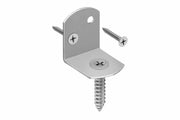 Zaunhalter aus V2A Edelstahl für Holz-Pfosten, 4er-Set, inkl. Schrauben