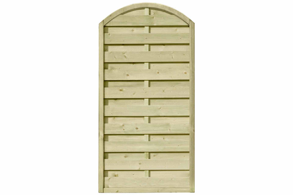 CLASSIC Dichtzaun mit Rundbogen (grün) 90x180/160cm