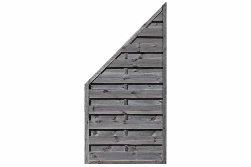 CLASSIC Dichtzaun Schrägelement (grau) 90x180/90cm