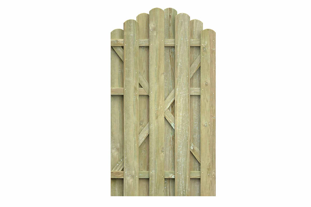 BOLEO Gartentor mit Rundbogen (grün) 100x180/160cm