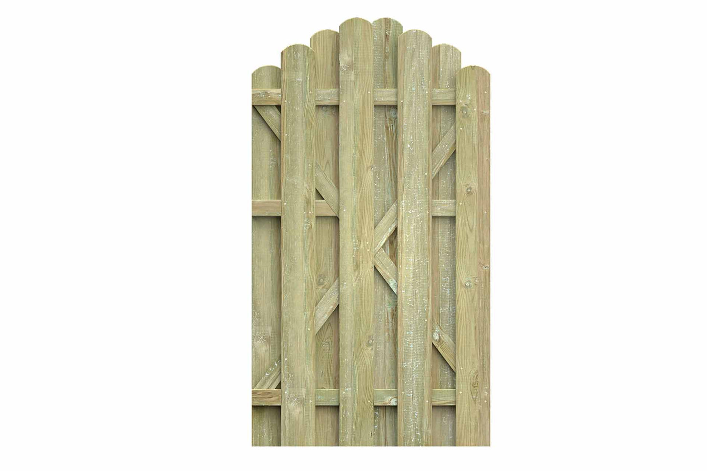 BOLEO Gartentor mit Rundbogen (grün) 100x180/160cm