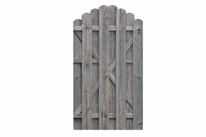 BOLEO Gartentor mit Rundbogen (grau) 100x180/160cm