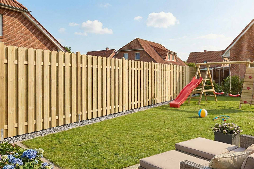 BOLEO Bohlenzaun Abschlusselement groß (grün) 90x180/90cm