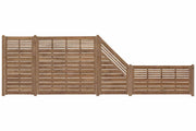 SINA Designzaun (braun) 180x180cm