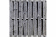 NATURA Bohlenzaun (grau) 180x180cm