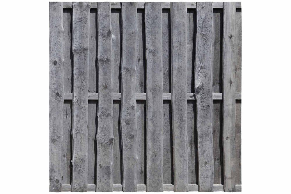 NATURA Bohlenzaun (grau) 180x180cm