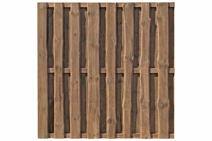 NATURA Bohlenzaun (braun) 180x180cm