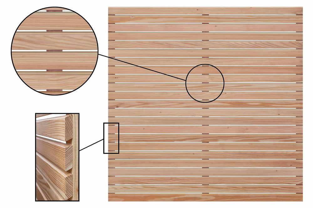 RHOMBUS Rhombuszaun DIY (Lärche) 180x180cm