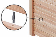 RHOMBUS SELECT Rhombuszaun Stecksystem (Lärche) 180x180cm