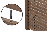 RHOMBUS SELECT Rhombuszaun Stecksystem (braun) 180x180cm