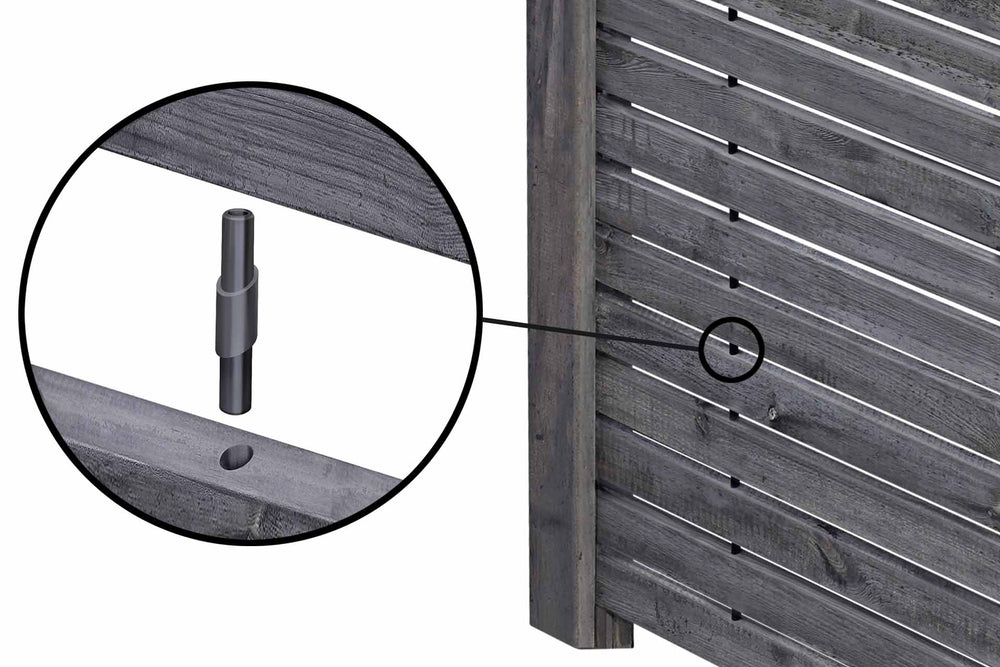 RHOMBUS SELECT Rhombuszaun Stecksystem (grau) 90x180cm
