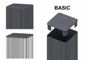 BASIC ALU-Pfosten, anthrazit  7x7x100cm