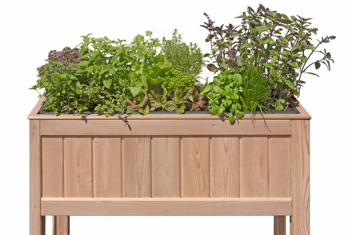 REMO Balkonhochbeet aus Lärche 100 x 37 x 80 cm