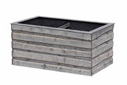 NATURA XL Hochbeet aus Holz 184 x 94 x 82 cm (grau)