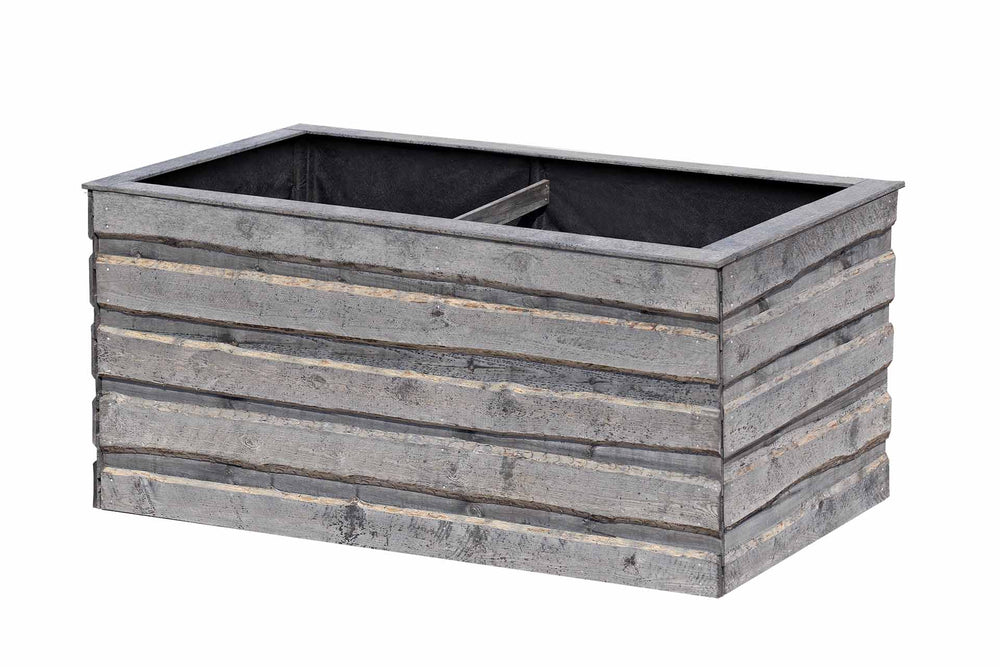 NATURA XL Hochbeet aus Holz 184 x 94 x 82 cm (grau)