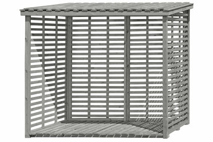 Kaminholzregal FLAMMO XL mit Rückwand, grau 3,8 m³