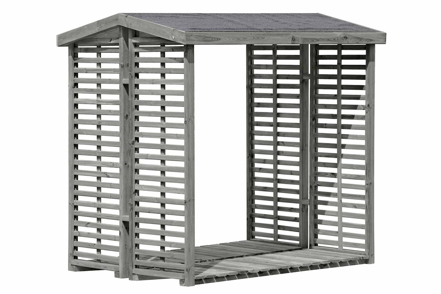 Kaminholzregal FLAMMO L, grau 2,3 m³