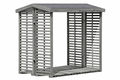 Kaminholzregal FLAMMO L, grau 2,3 m³