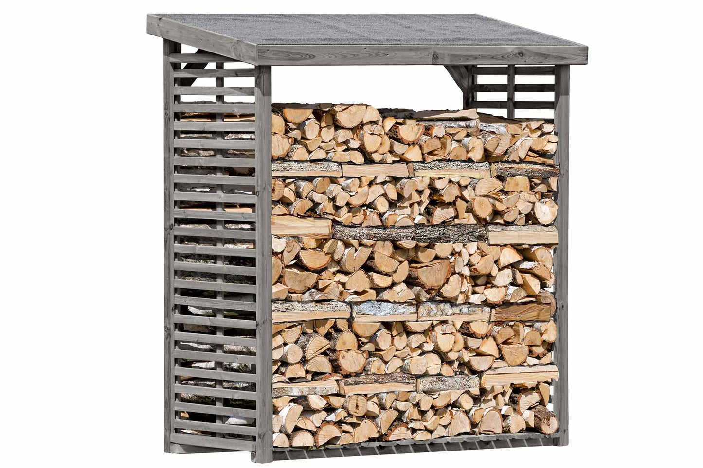 Kaminholzregal FLAMMO L, grau 2,3 m³