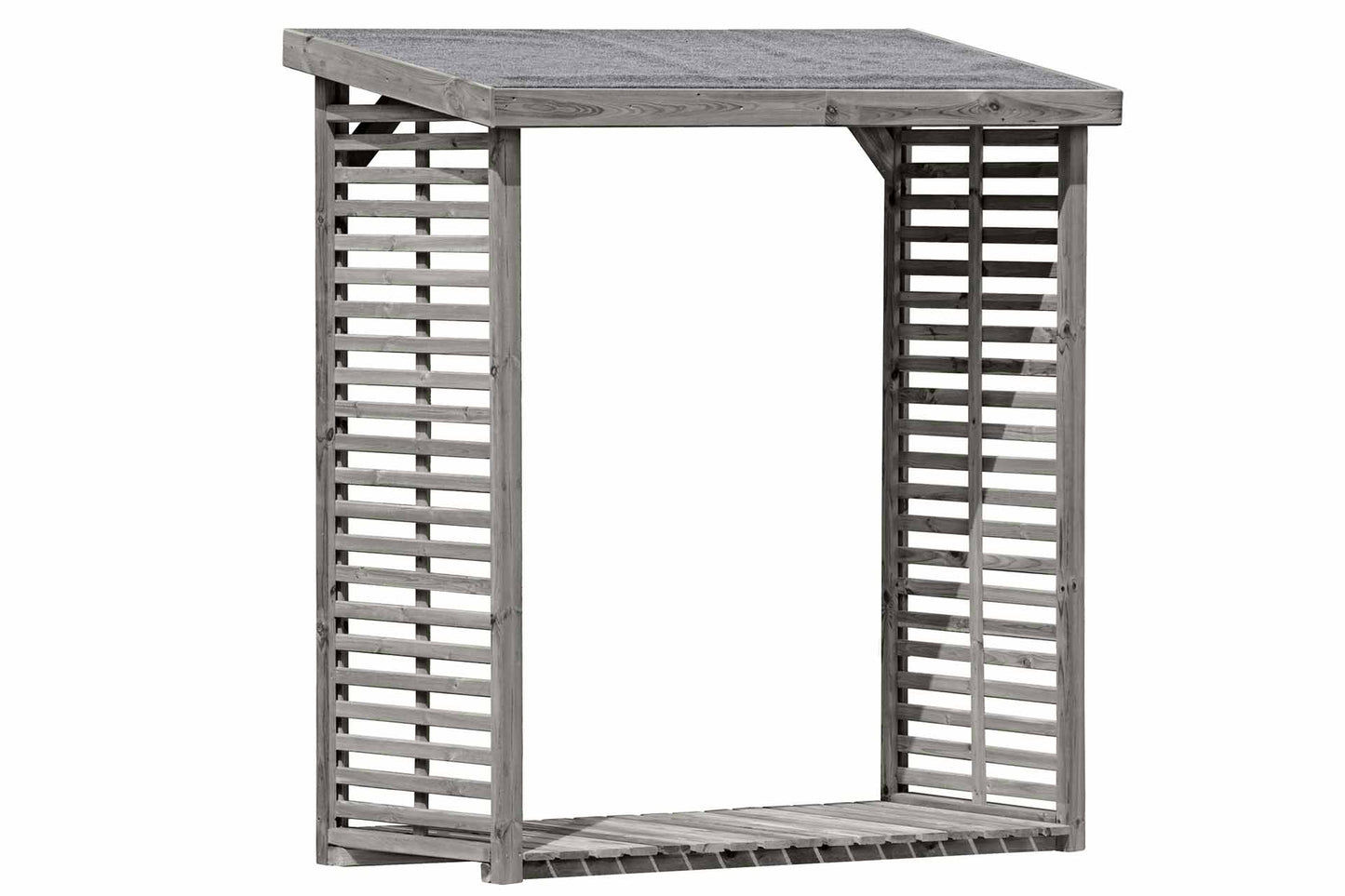 Kaminholzregal FLAMMO L, grau 2,3 m³
