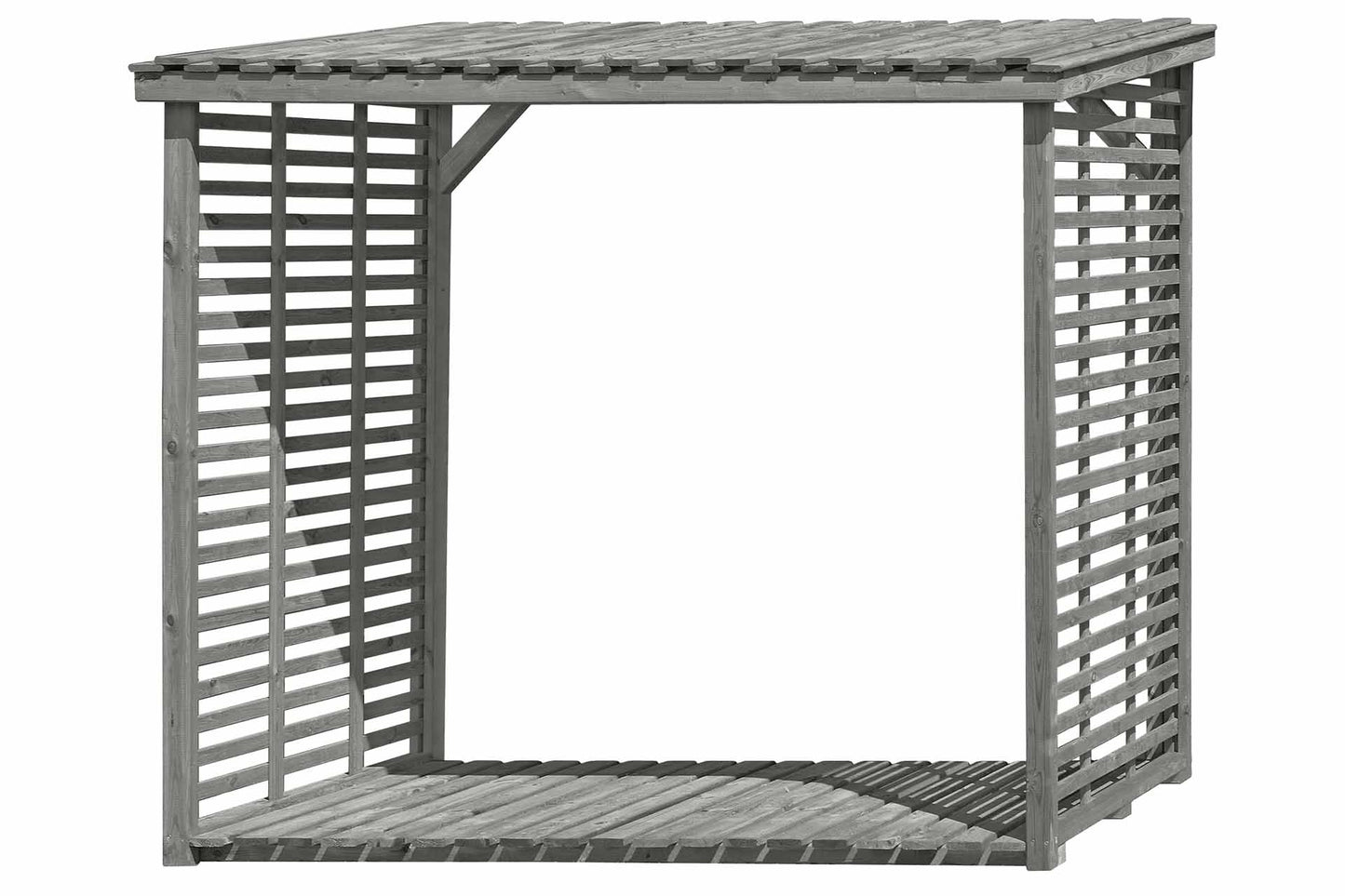 Kaminholzregal FLAMMO XL, grau 4,1 m³