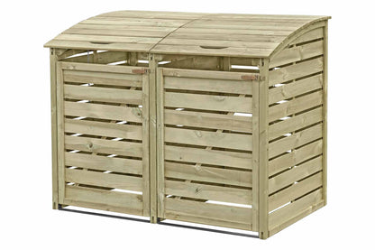 Mülltonnenabtrennung für 2 Tonnen 150x90x120cm