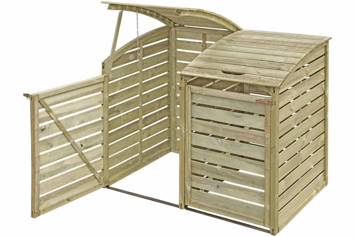 Mülltonnenabtrennung für 2 Tonnen 150x90x120cm