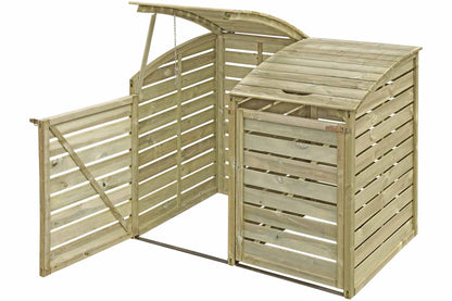 Mülltonnenabtrennung für 2 Tonnen 150x90x120cm