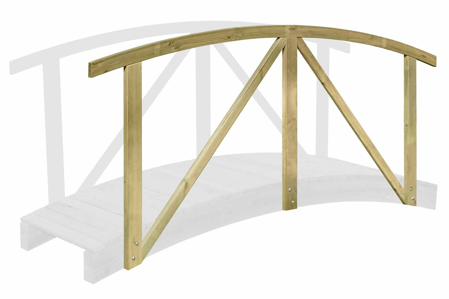 Handlauf für Gartenteichbrücke L=240cm