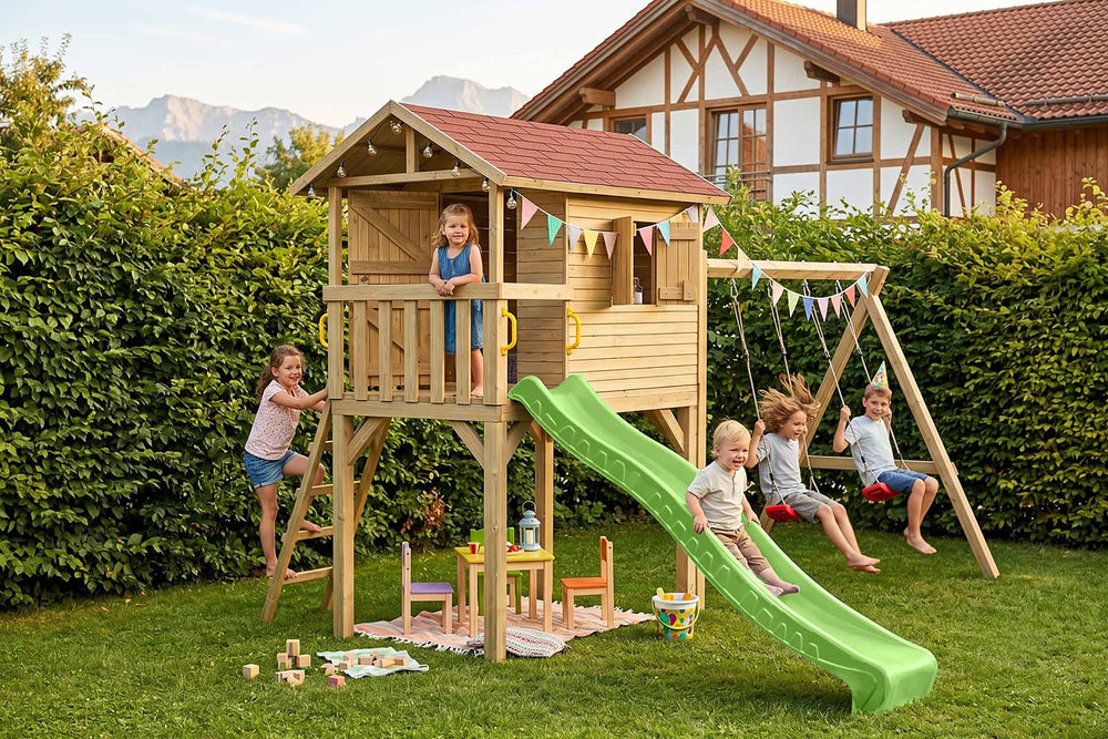 CLASSIC Benny Spielhaus mit Schaukel
