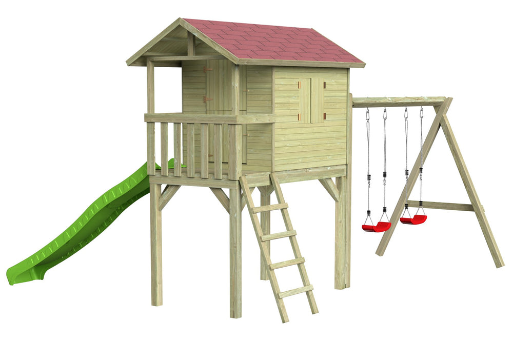 CLASSIC Benny Spielhaus mit Schaukel