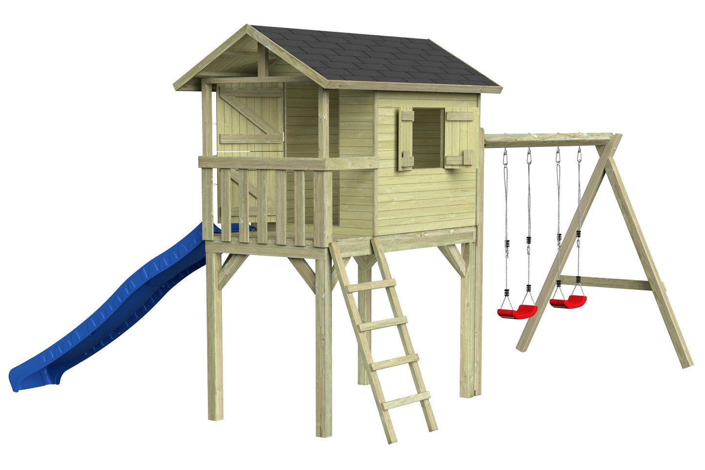 CLASSIC Benny Spielhaus mit Schaukel