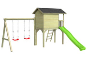 CLASSIC Benny Spielhaus mit Schaukel