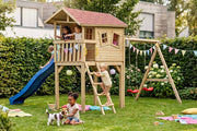 CRAZY Benny Design-Spielhaus mit Schaukel