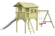 CRAZY Benny Design-Spielhaus mit Schaukel