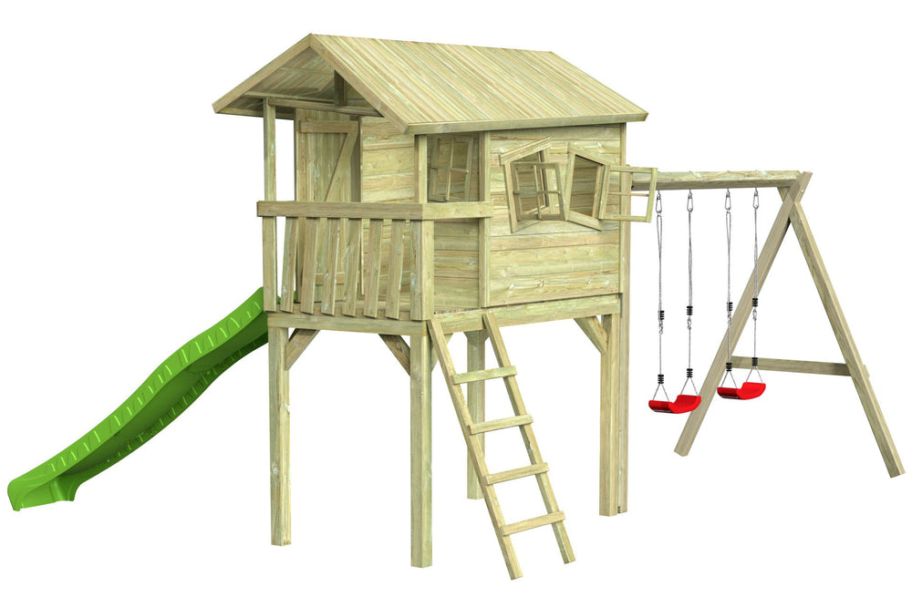 CRAZY Benny Design-Spielhaus mit Schaukel