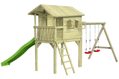 CRAZY Benny Design-Spielhaus mit Schaukel
