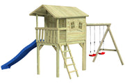 CRAZY Benny Design-Spielhaus mit Schaukel