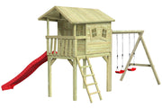 CRAZY Benny Design-Spielhaus mit Schaukel